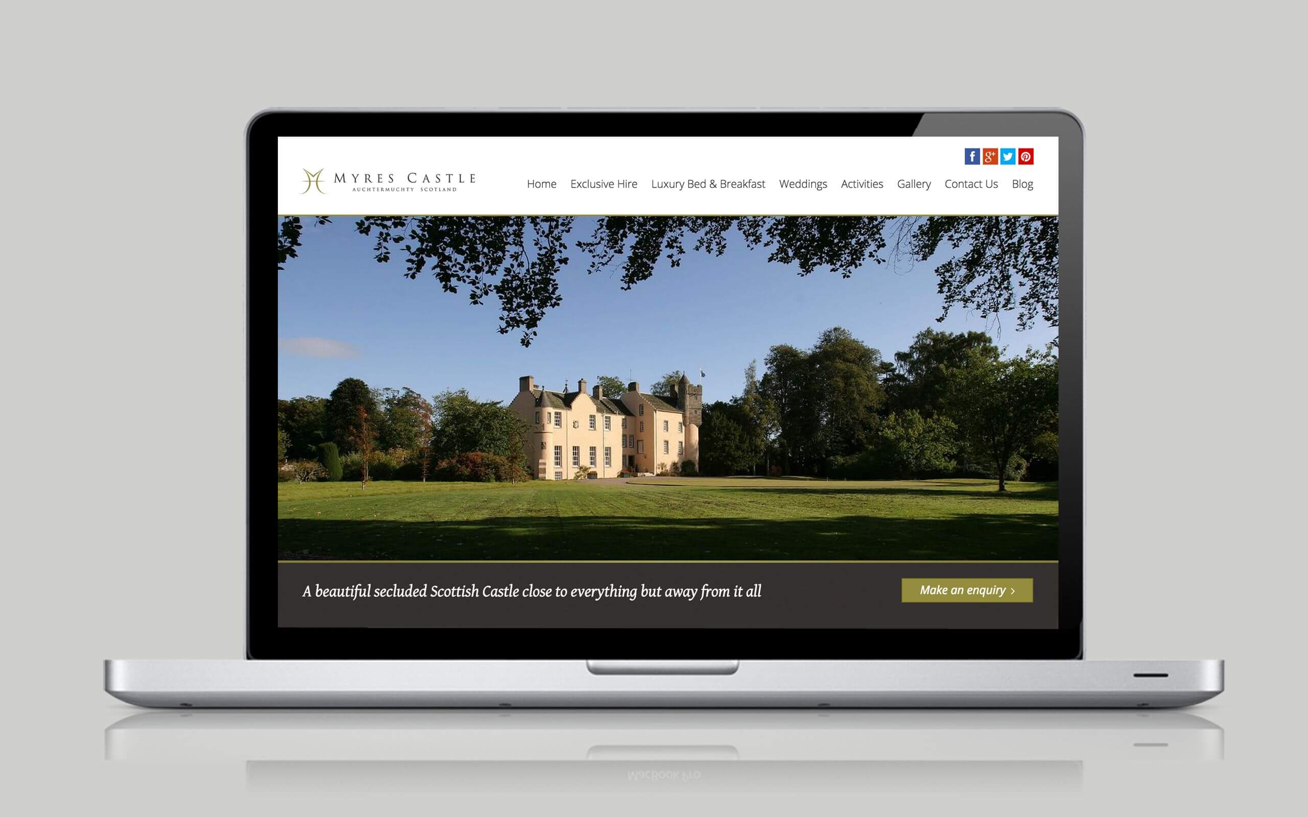 Myres Castle website