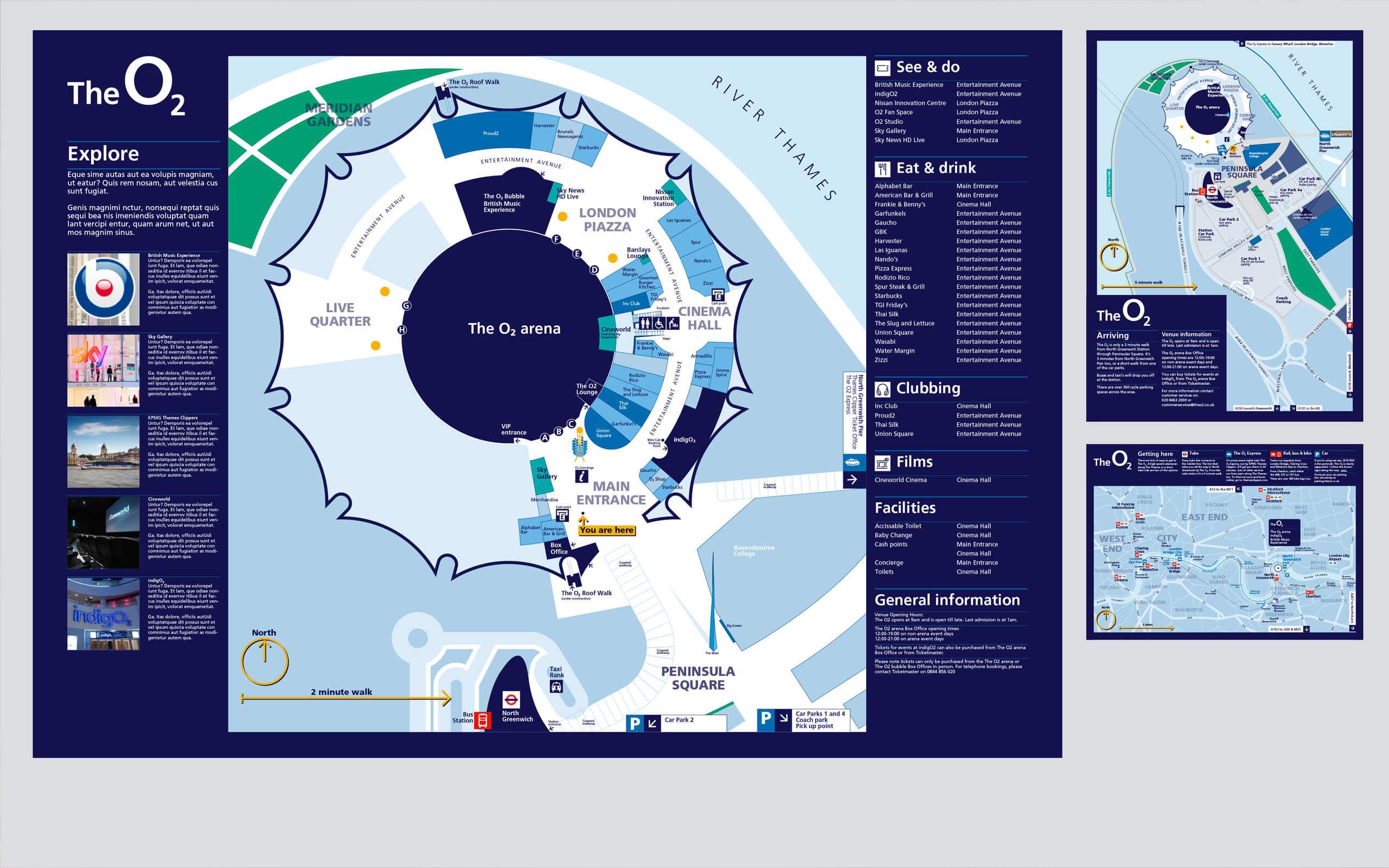 The O2 maps and wayfinding