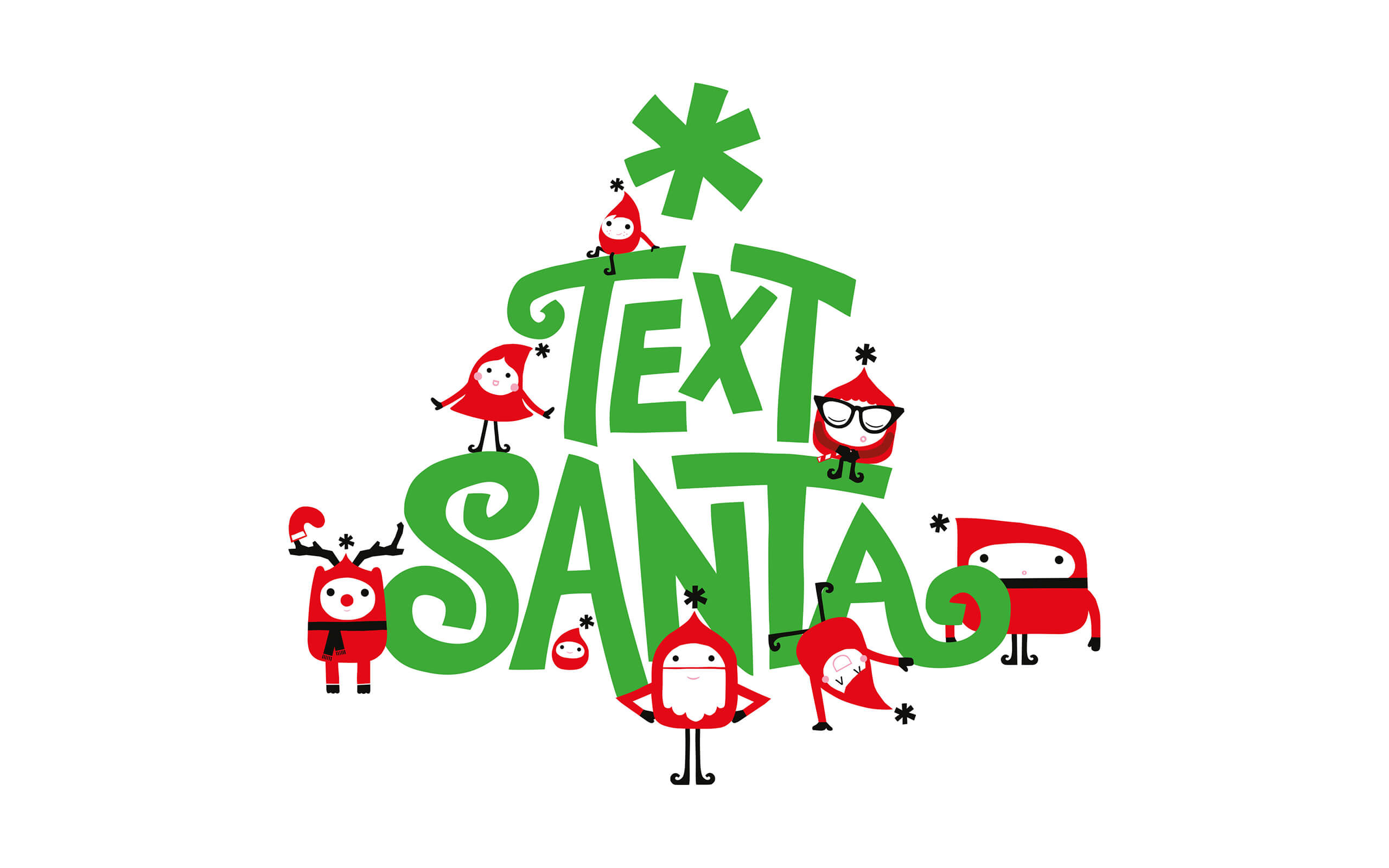 Text Santa brand logo.
