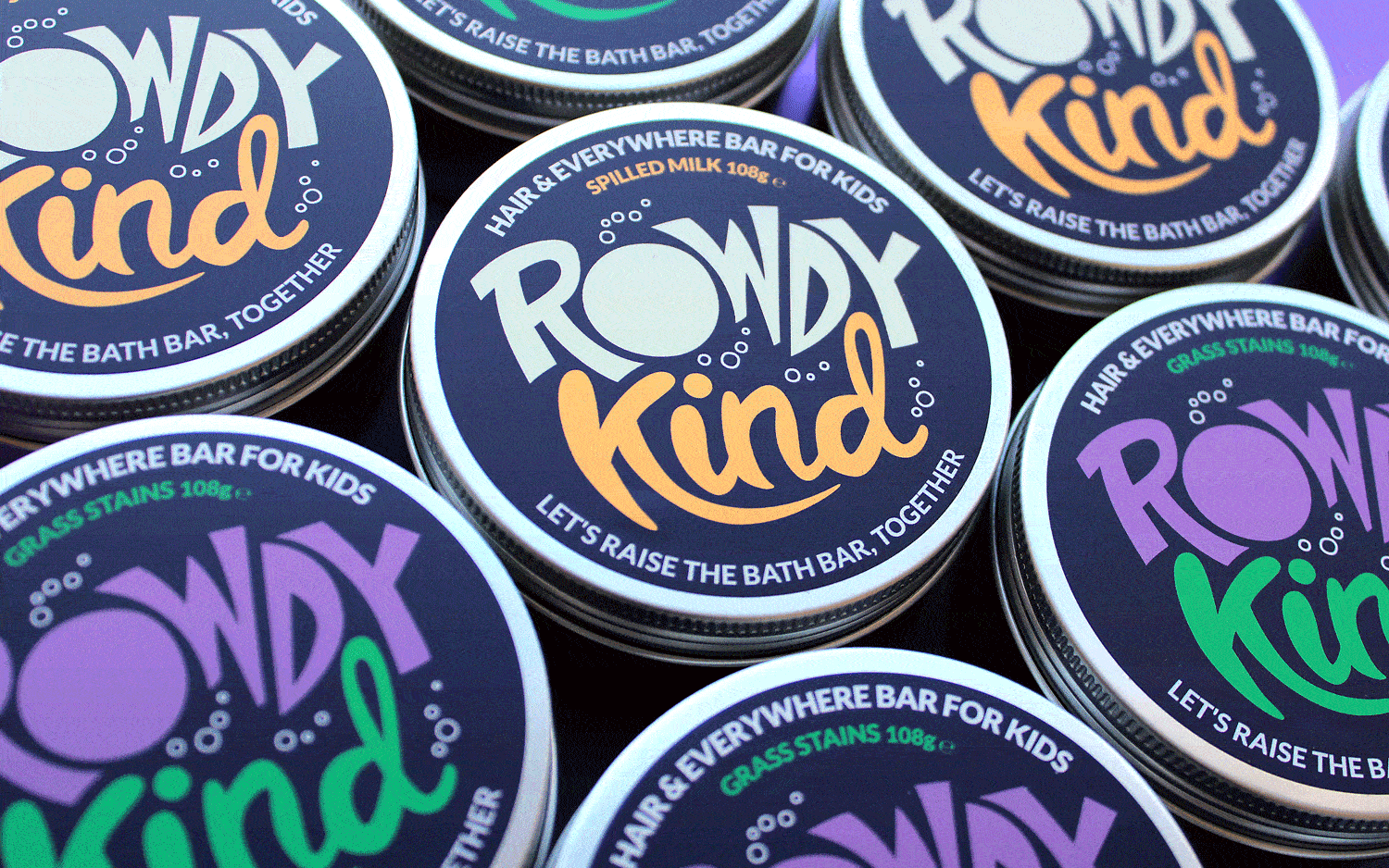 Taller Design Agency Rowdy Kind logo and packaging